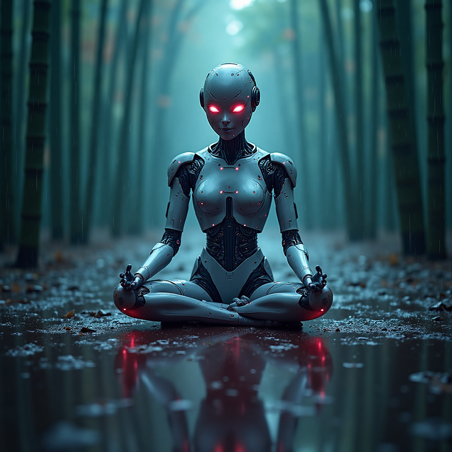 Neon Cyber Robot