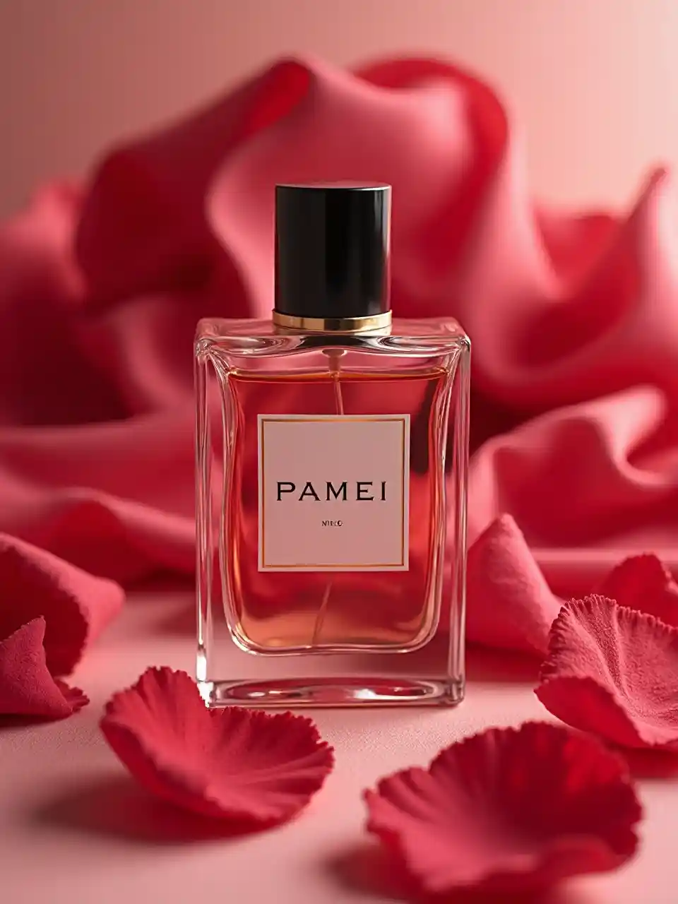 Luxury Perfume Photography With Rose Petals Luxury Perfume Photography With Rose Petals