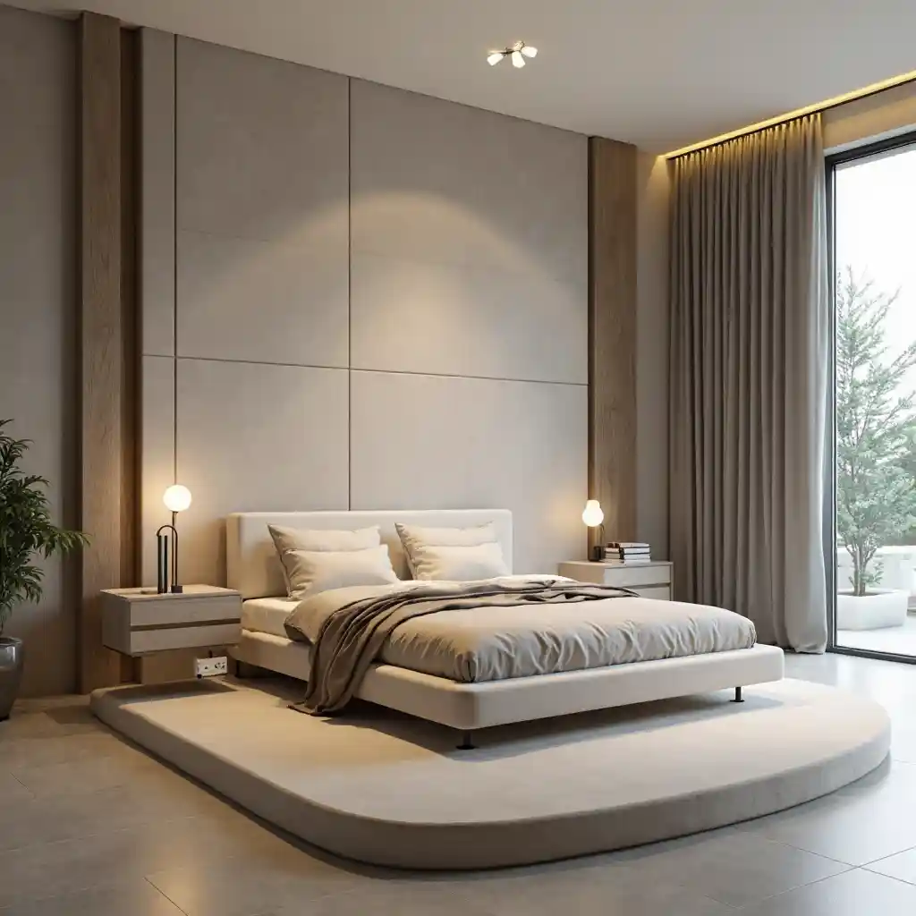 Modern Bed Display Podium for Bedrooms