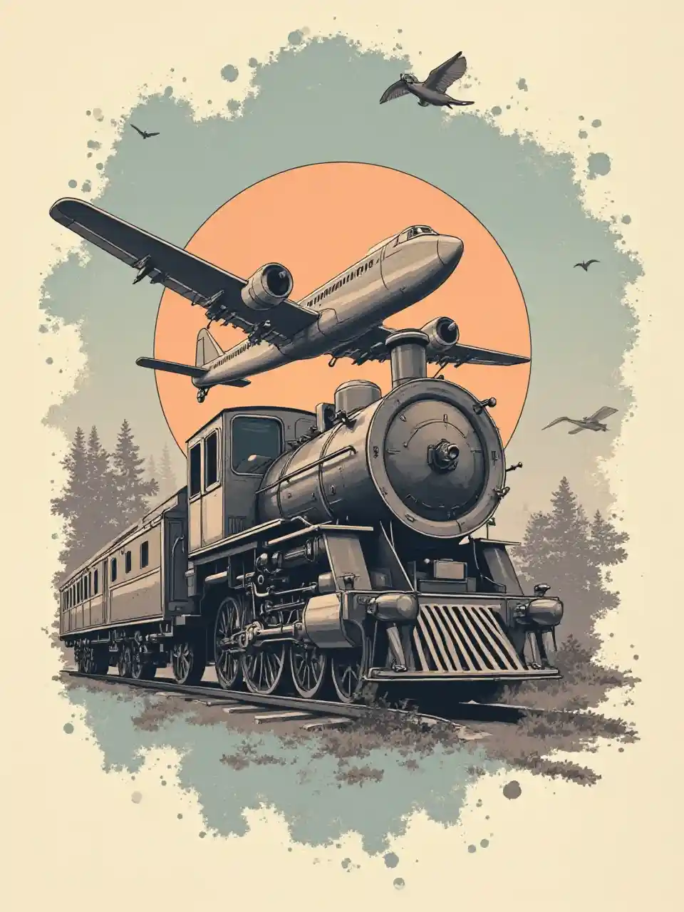 Exploring Graphic Design Through Airplanes Trains And Cars