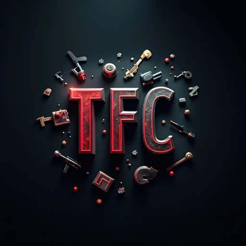 Cinematic TFC Logo Featuring Iconic Movie Elements