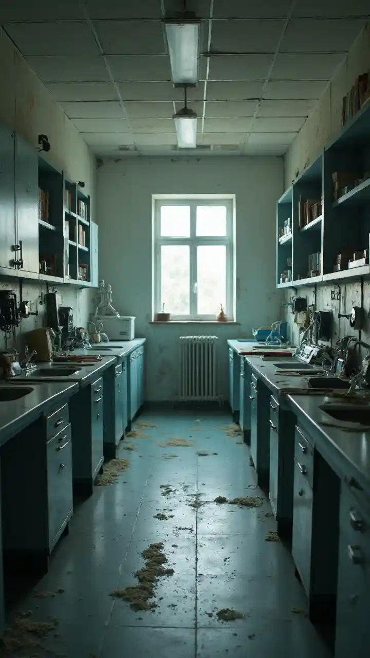 A Glimpse into the Decrepit Laboratory Photograph