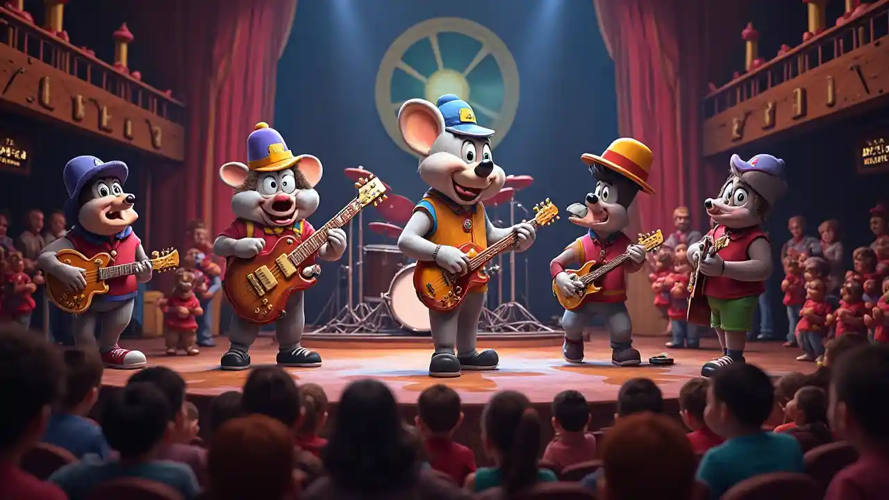 Màn trình diễn vui nhộn của ban nhạc Chuck E Cheese theo phong cách ...