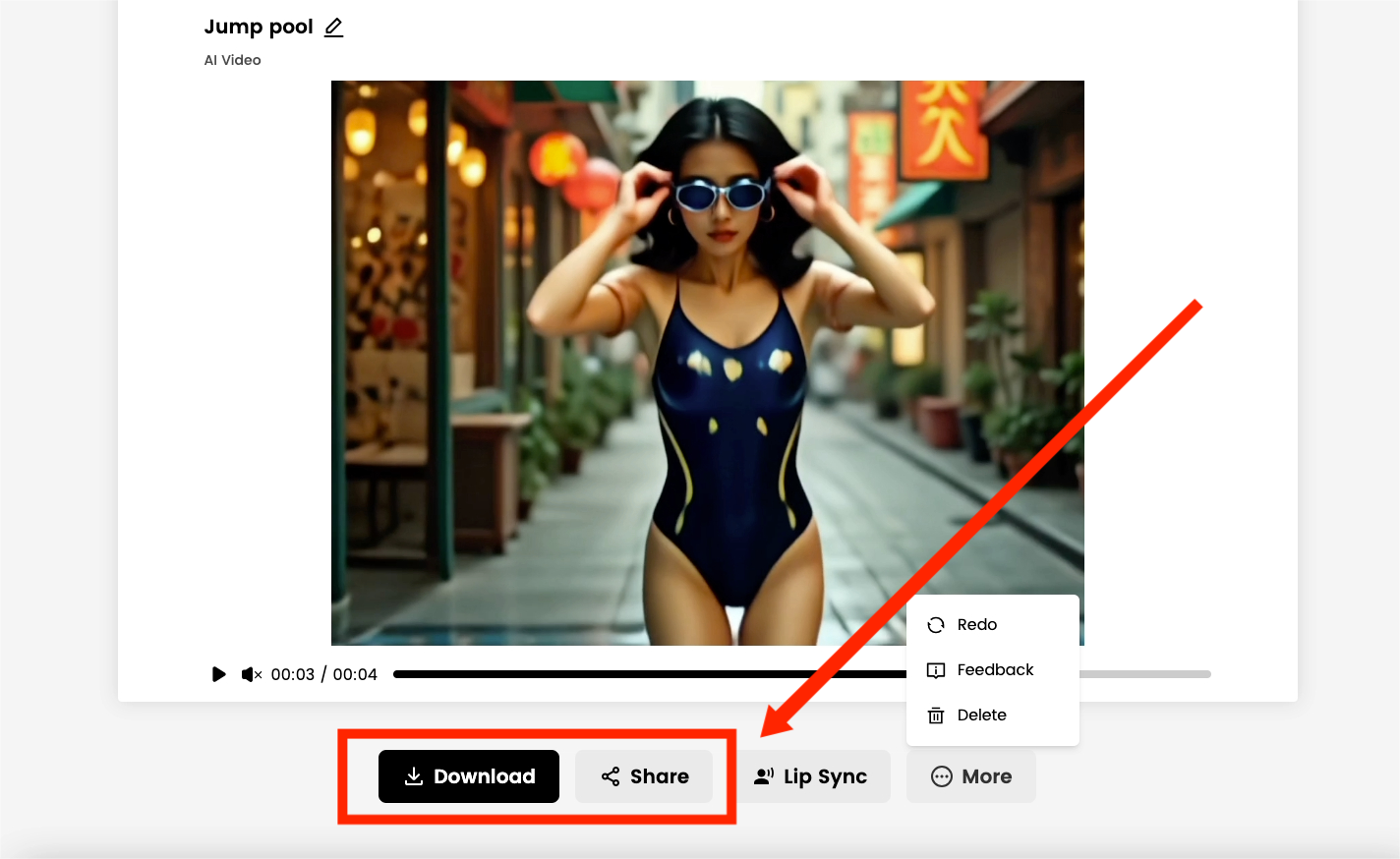 Generate & Share Your Video