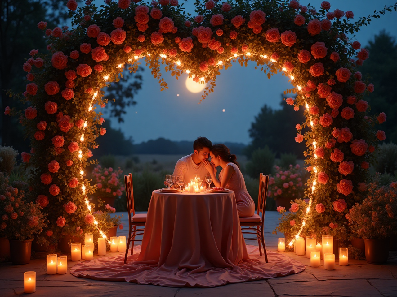 Romantic Patio Setup