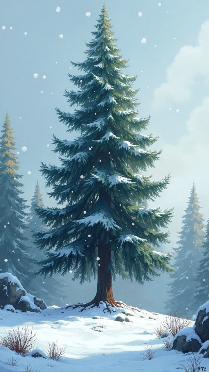 Fantasy Pine Scene