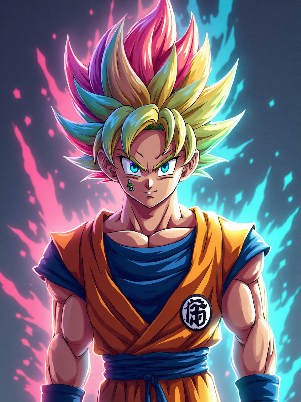 Goku's Rainbow Aura