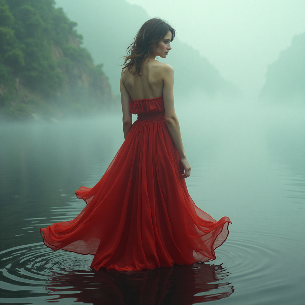Red Dress Woman