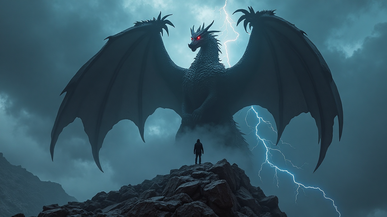 Stormy Mountaintop Dragon