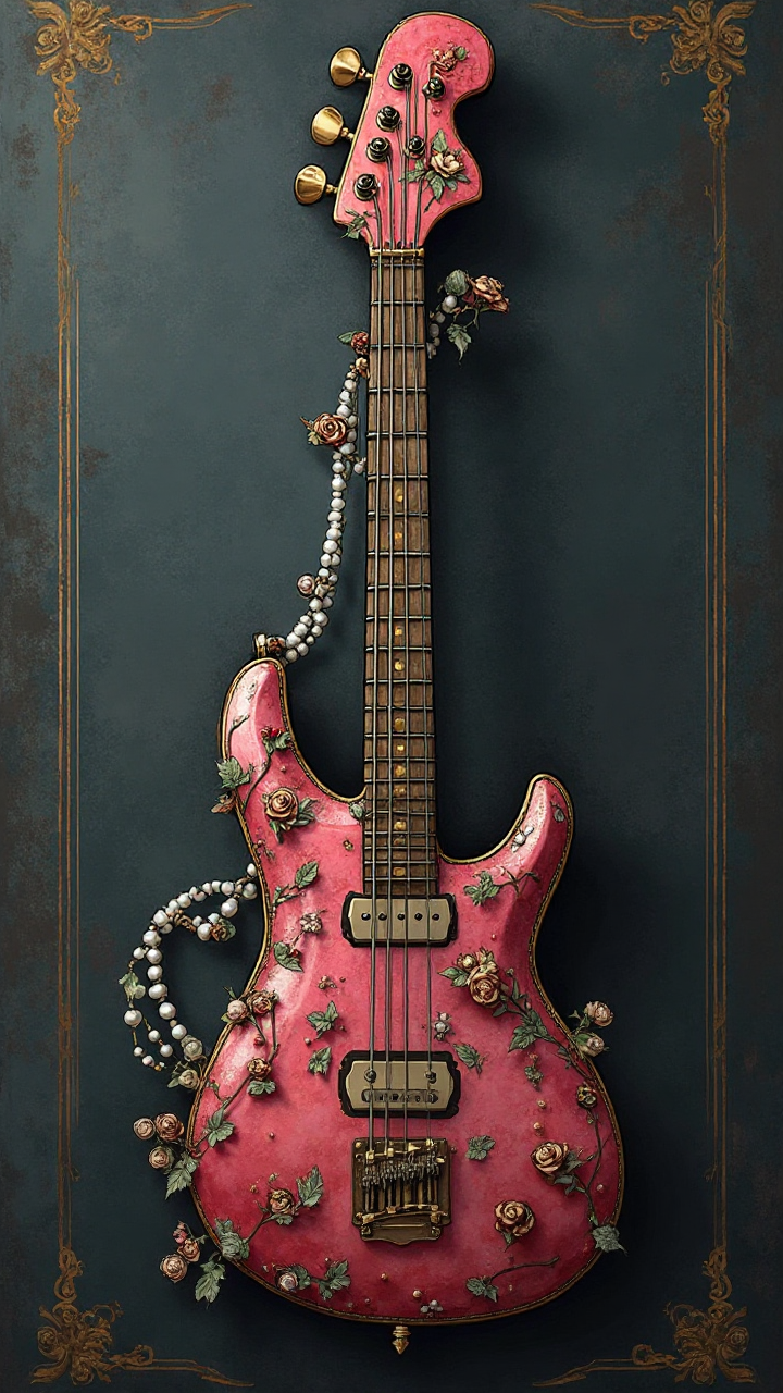 Rose Bass Guitar