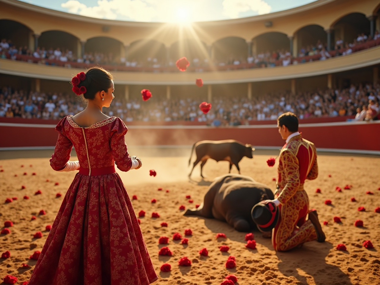Flamenco and Roses