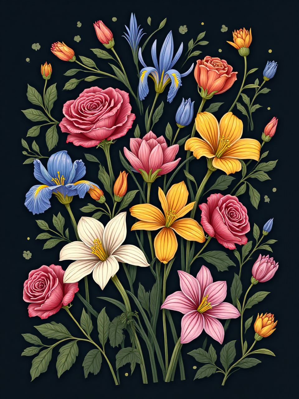 Colorful Flower Art