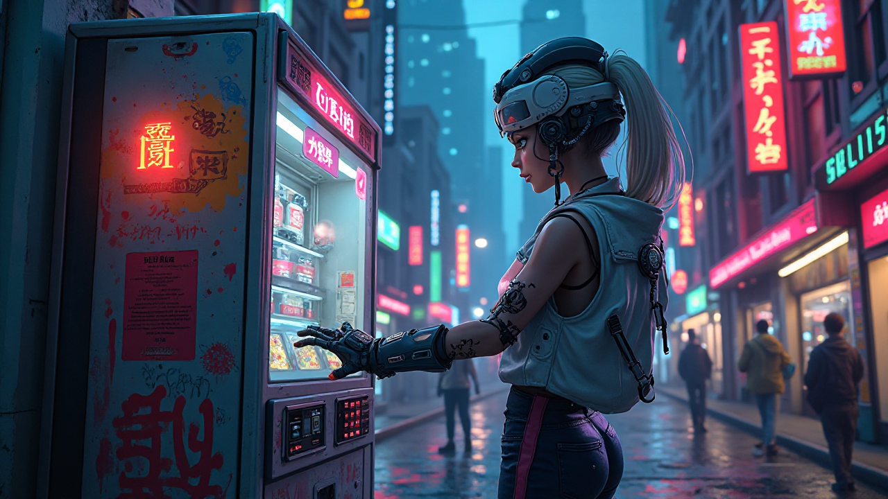 Techno-Noir Aesthetic