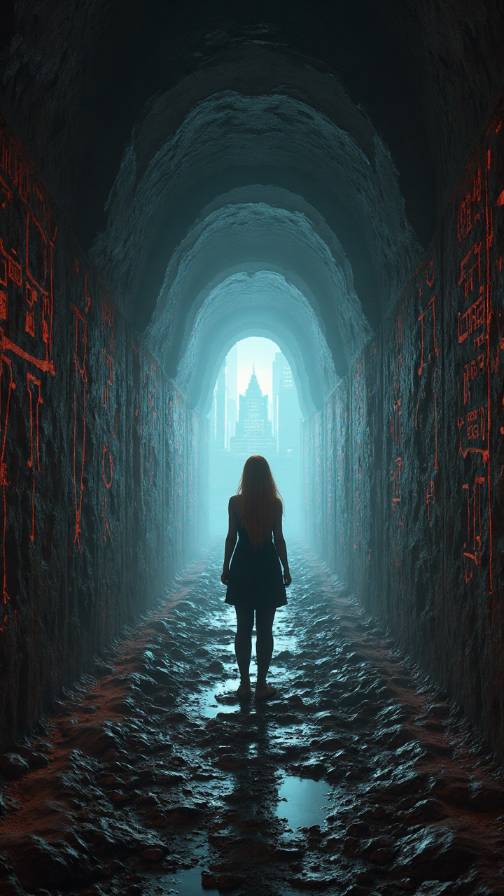 Curious Ginger Woman