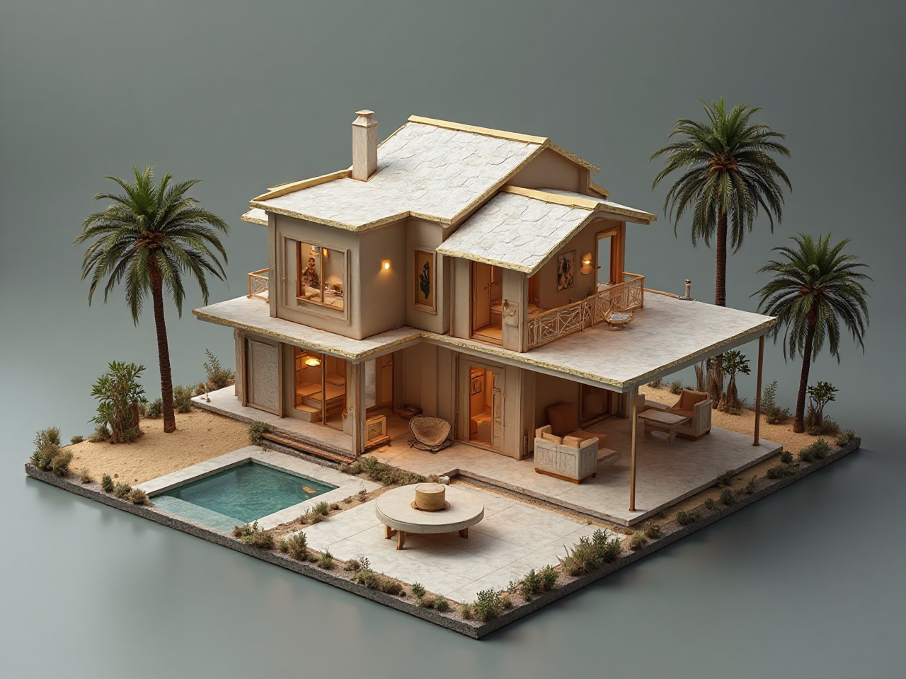 Golden Luxury House