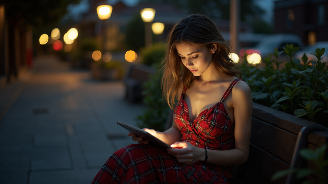 Elegant Woman Tablet