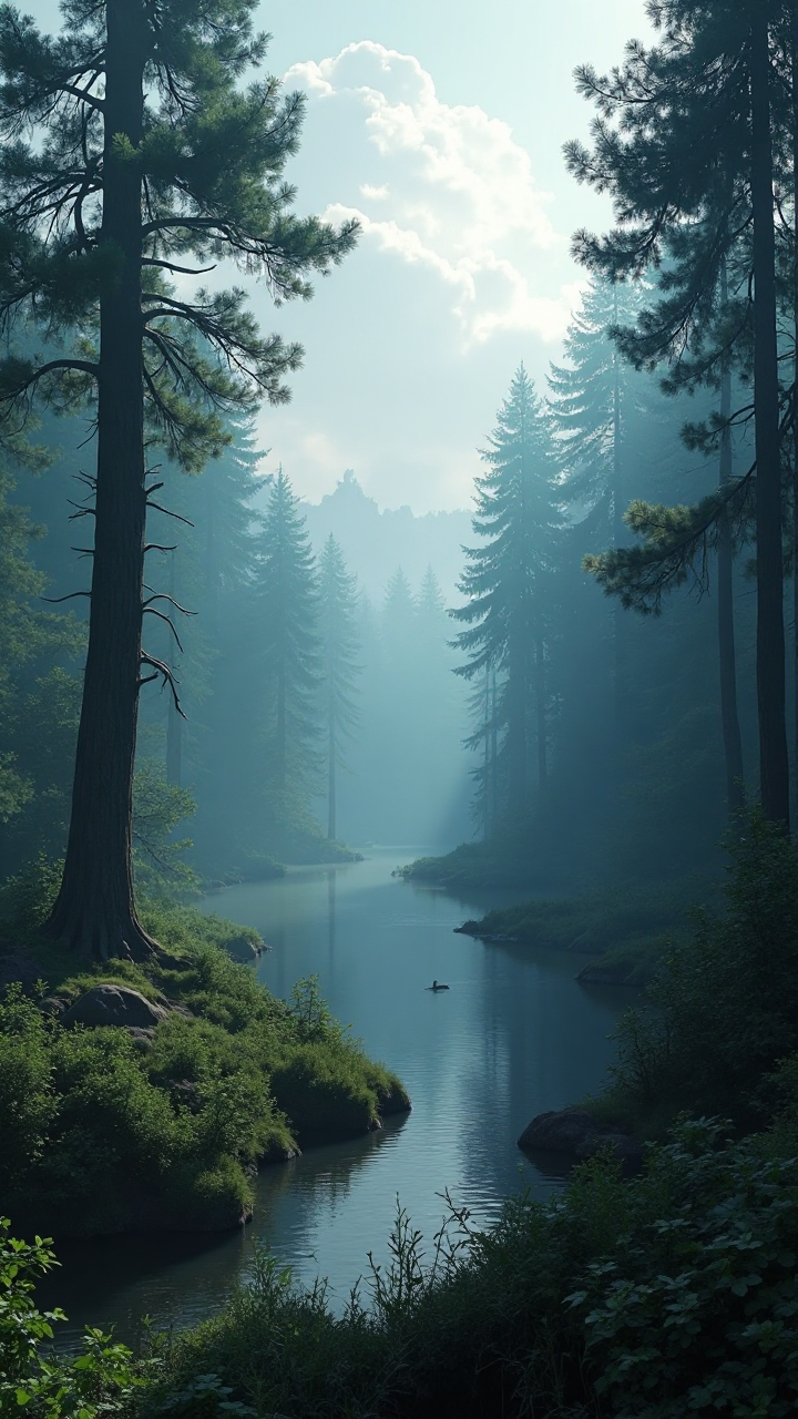 Mysterious Forest Lake