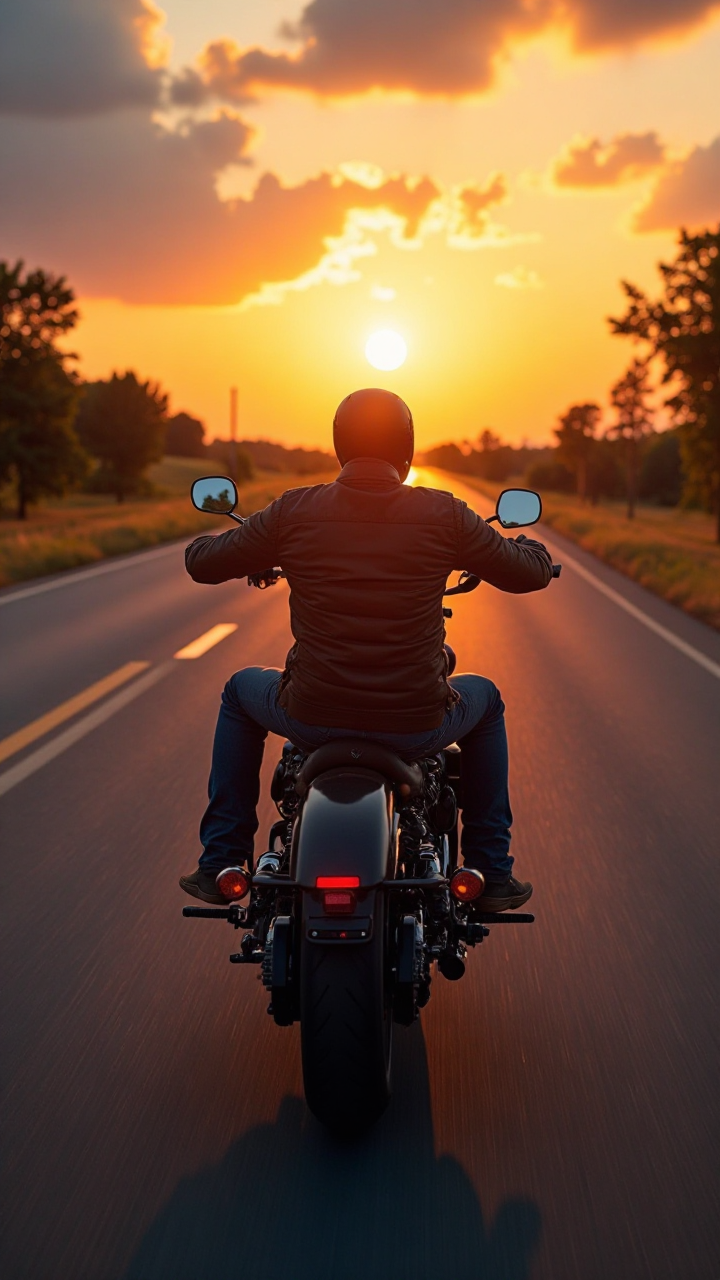 Harley Sunset Ride