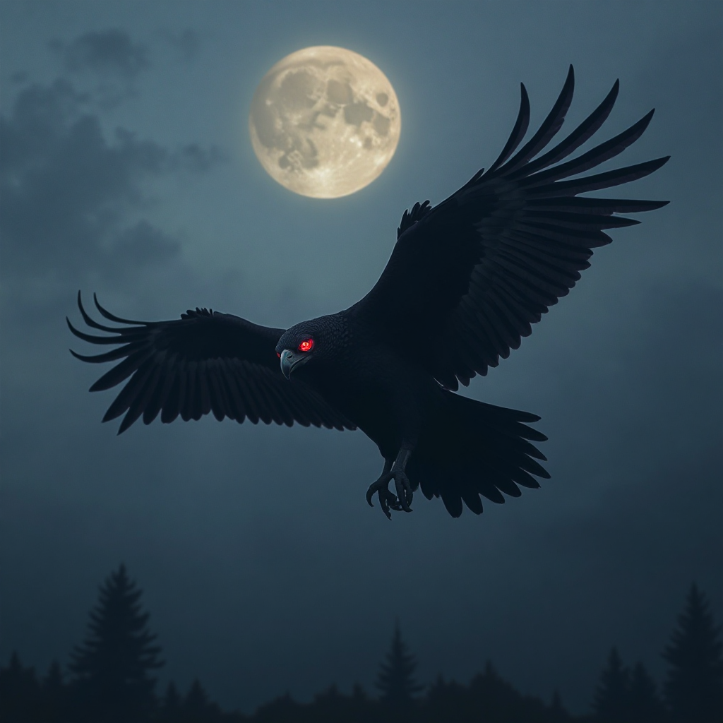 Black Night Bird
