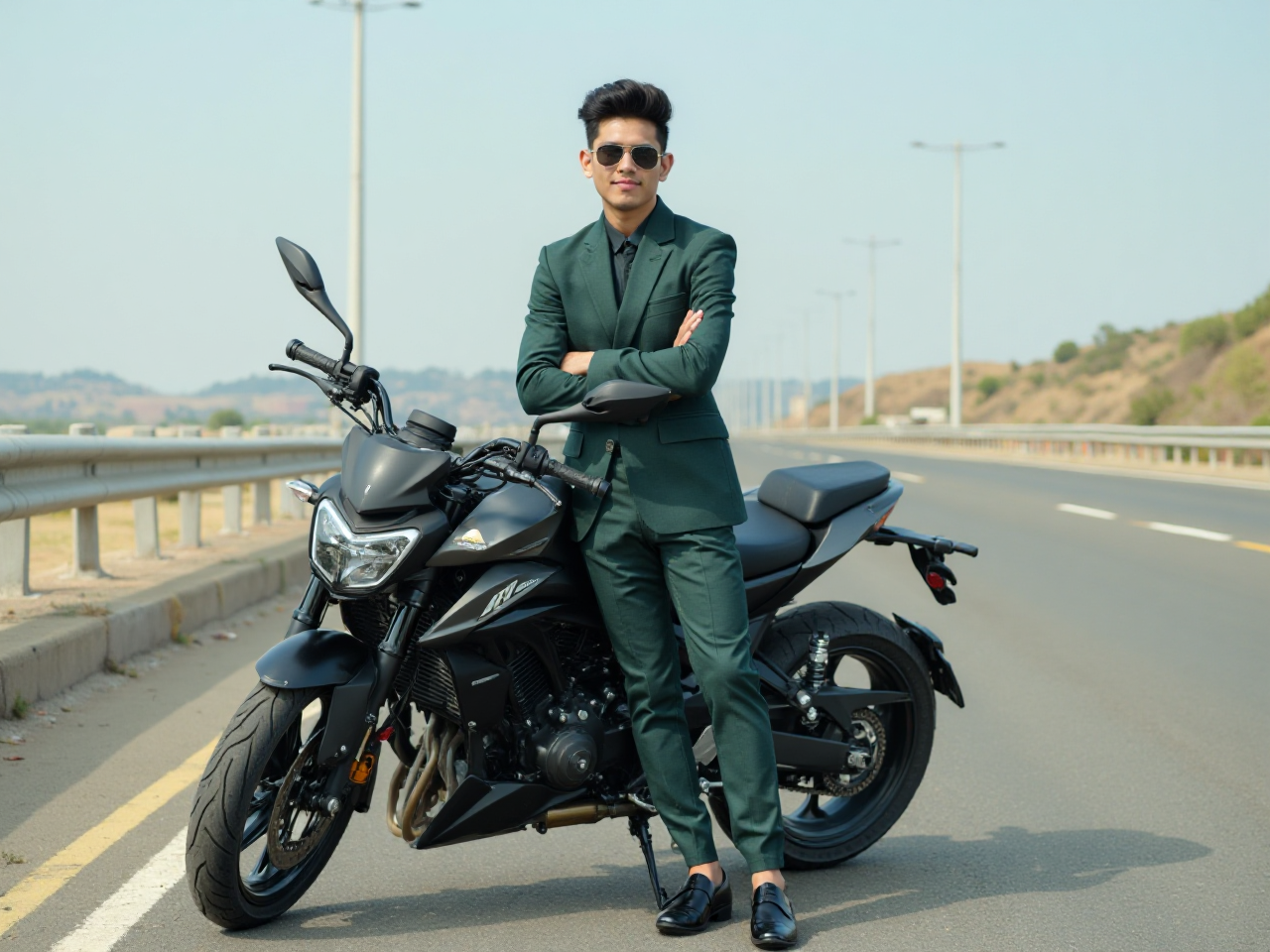 Confident Biker