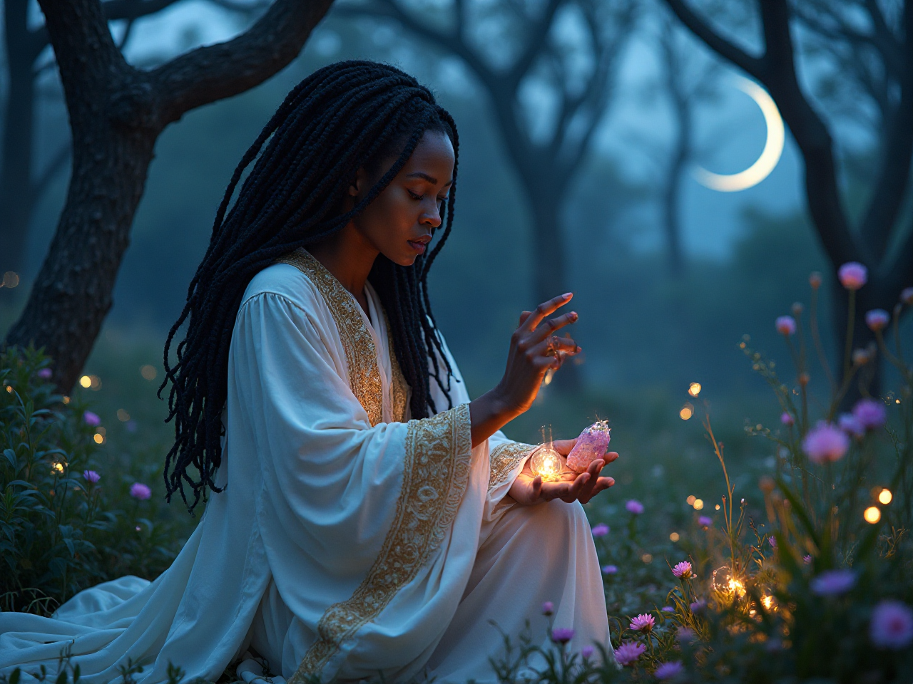 Mystical Black Witch