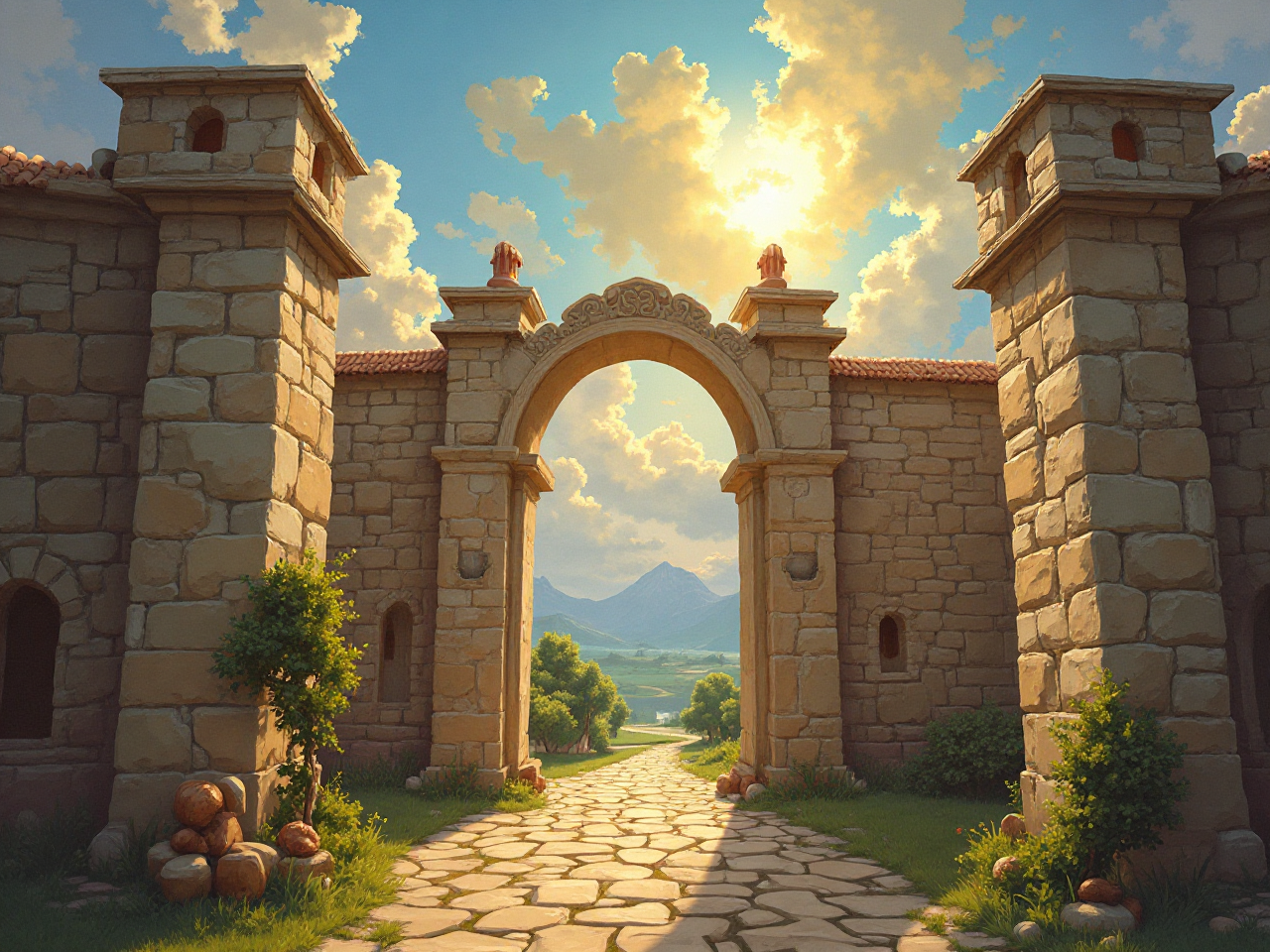 Heavenly Cartoon Artwork