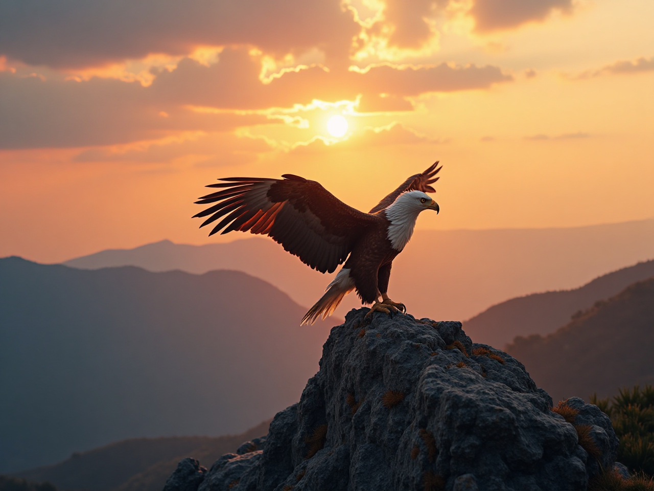 Eagle Sunset