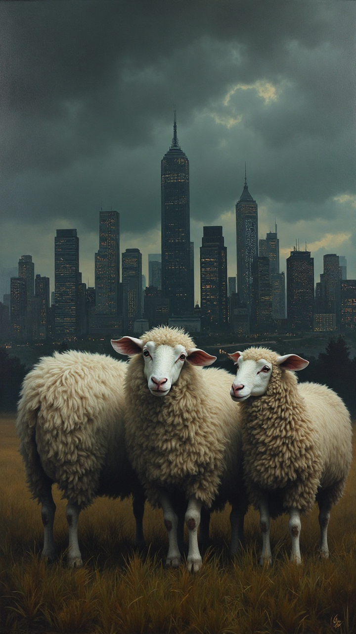 Sheep Cityscape