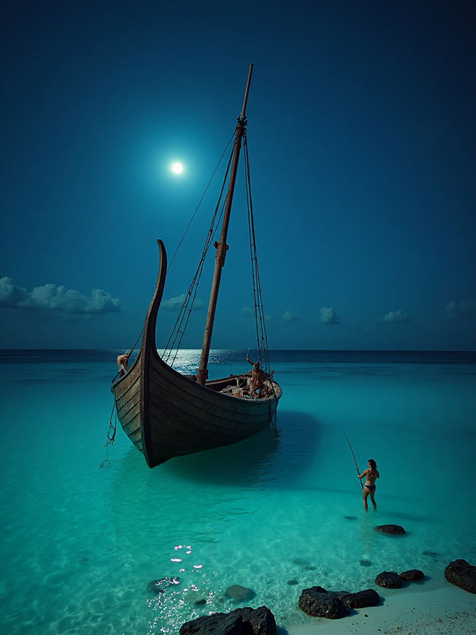 Viking Women Spearfishing