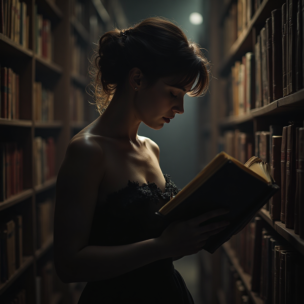 Elegant Woman's Discovery