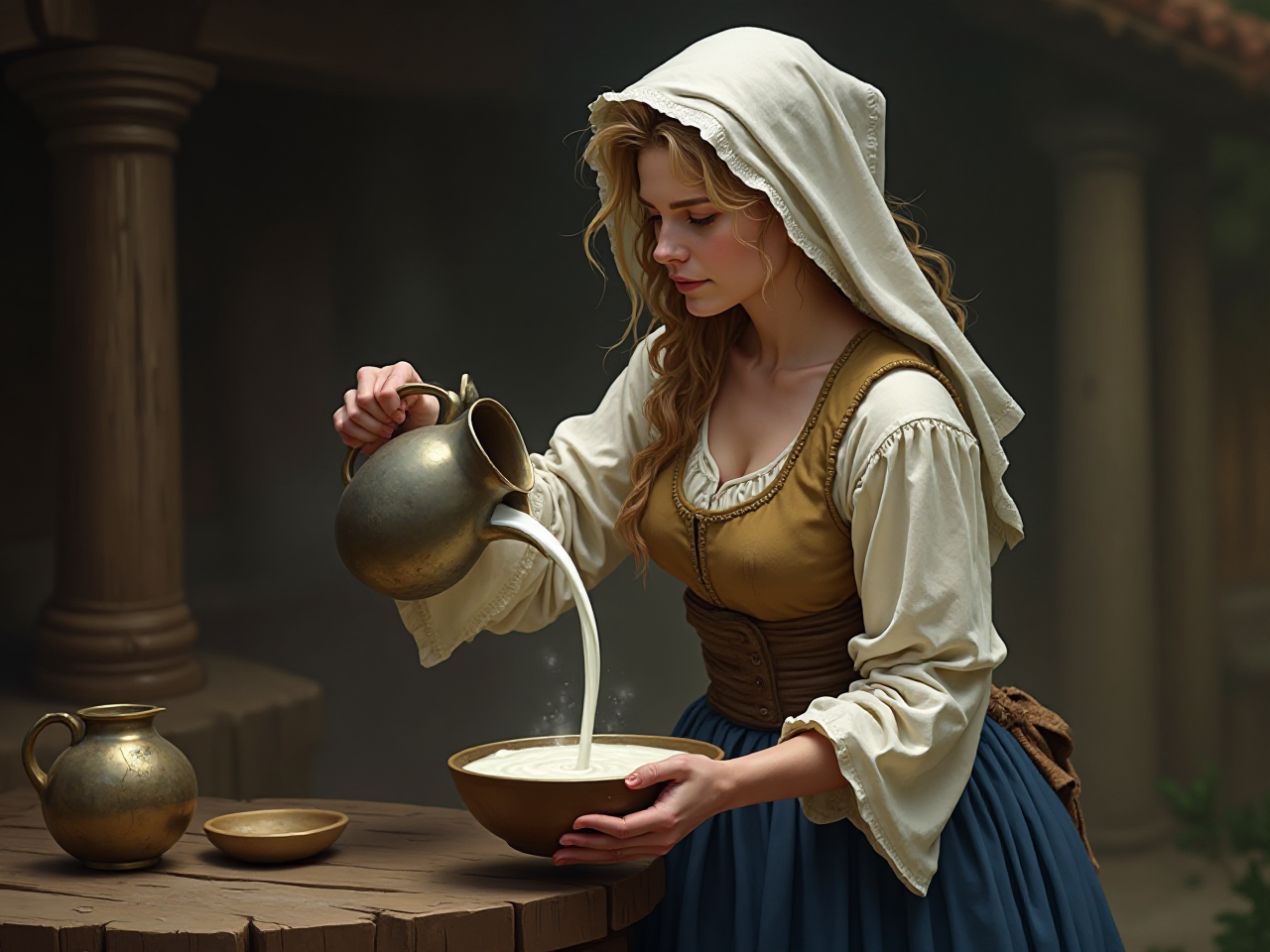 Medieval Peasant Scene