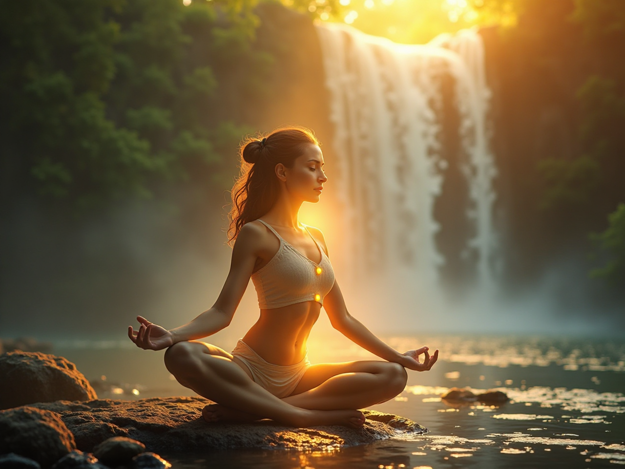 Enchanting Yoga Scene