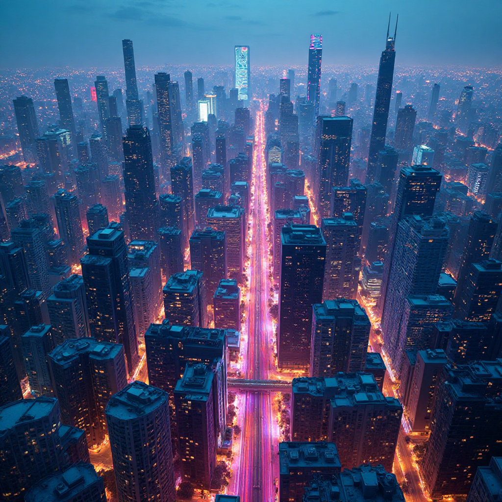 Digital Cityscape Journey