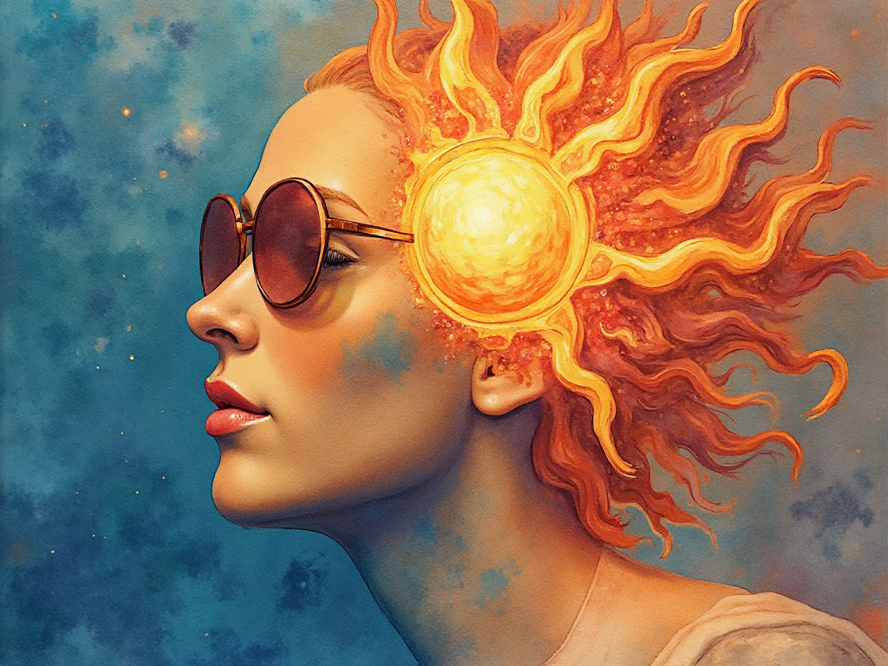 Sun Face Art