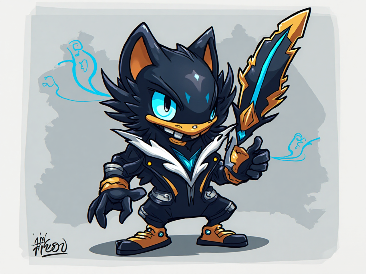 Ink Flow Mascot