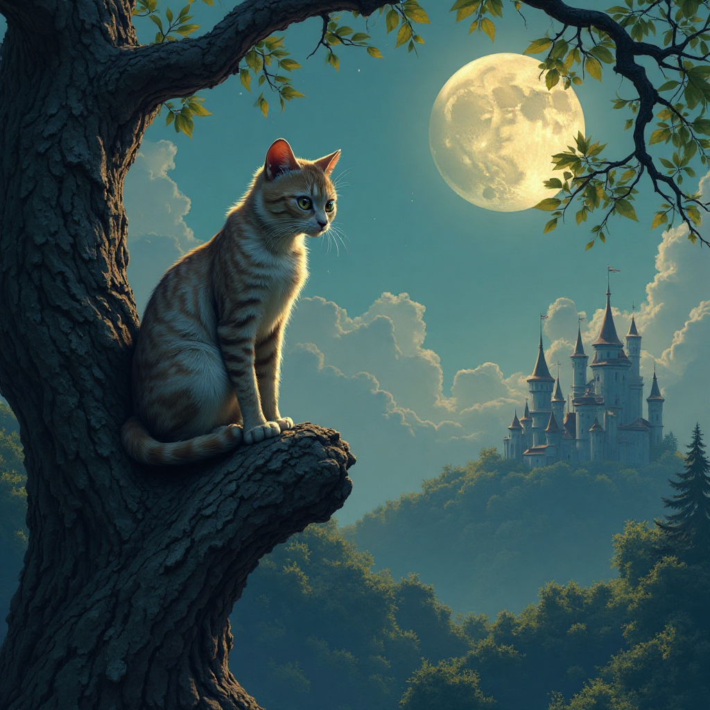 Fantasy Cat Painting