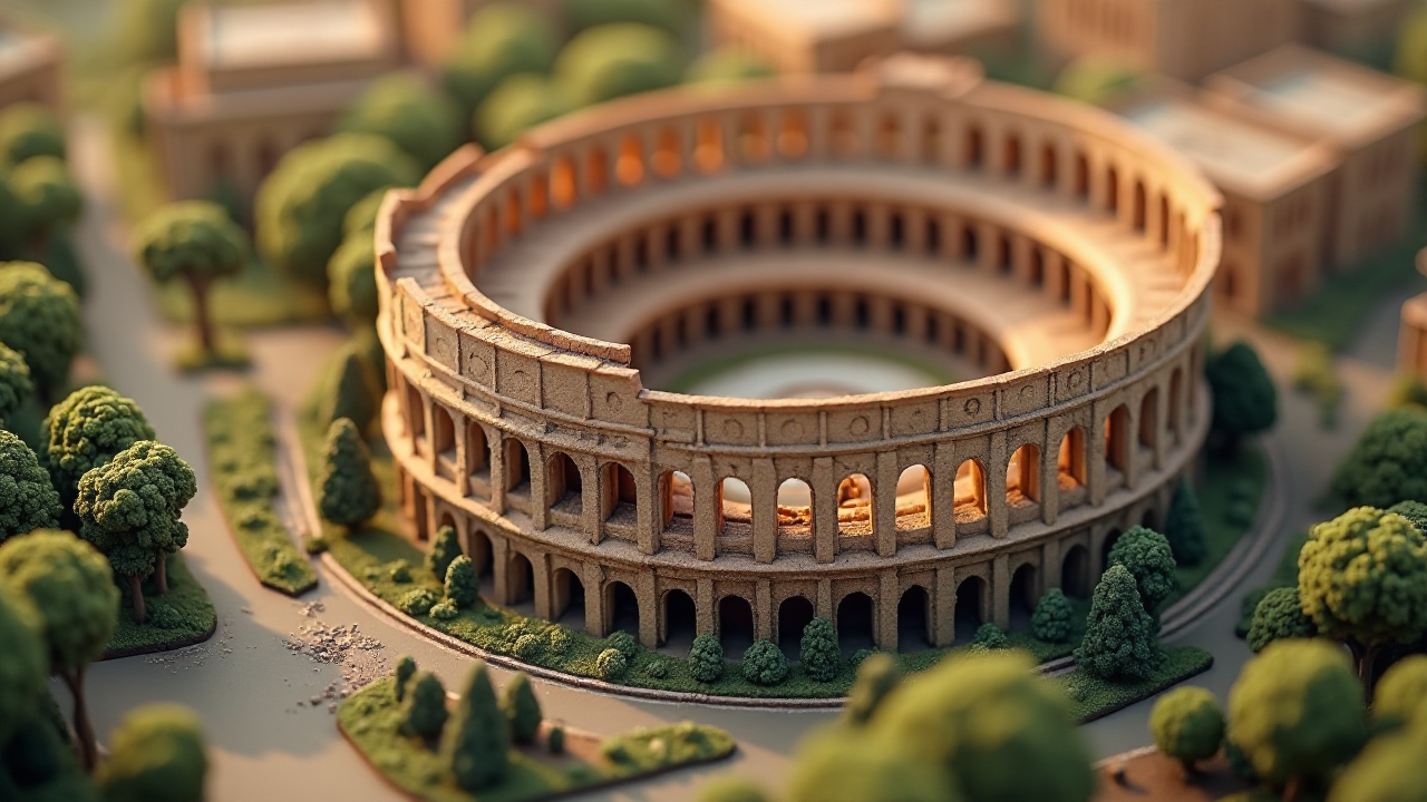 Miniature Colosseum Art