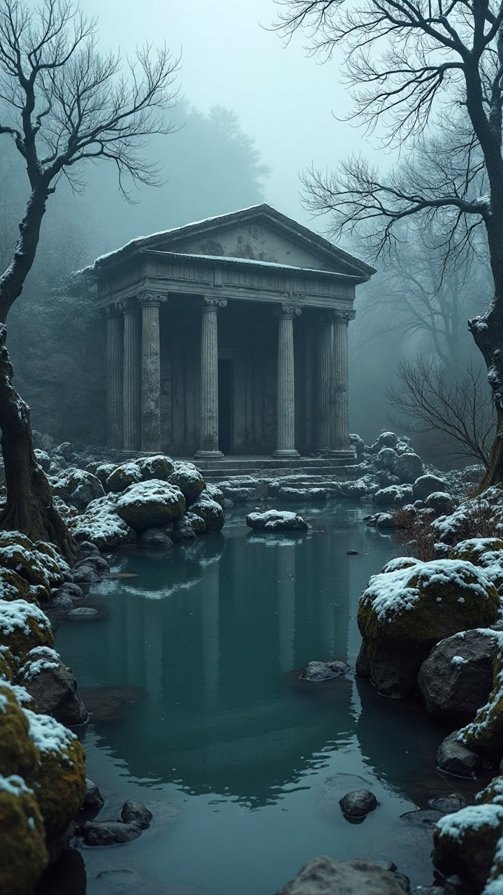 Frosty Water Pond