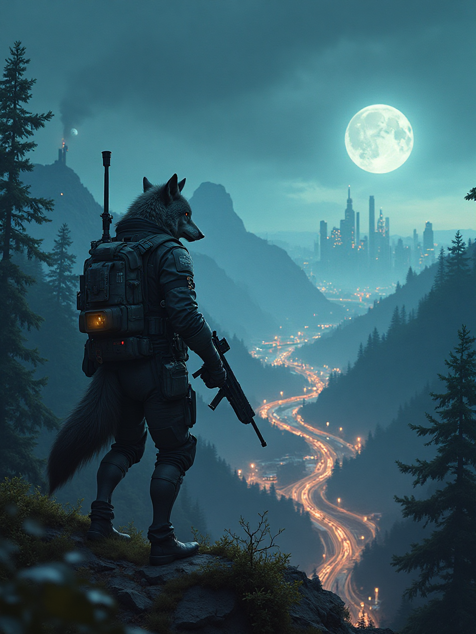 Wolf Cyberpunk