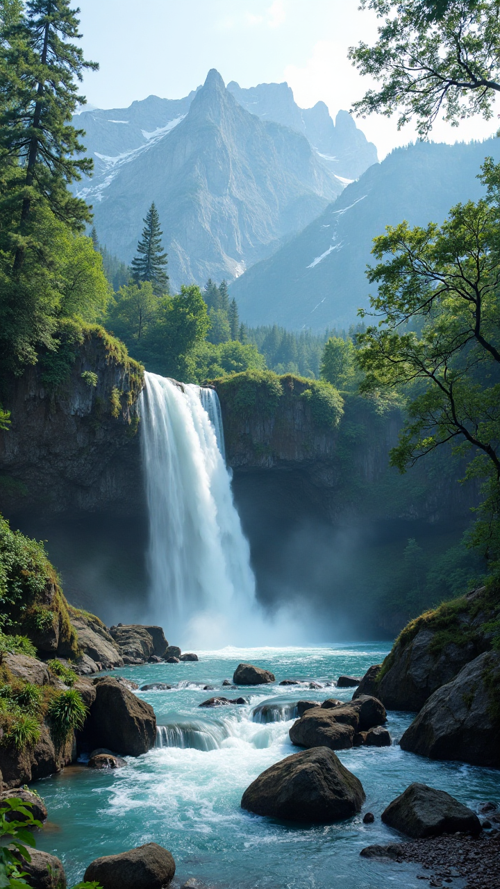 Mountain Waterfall