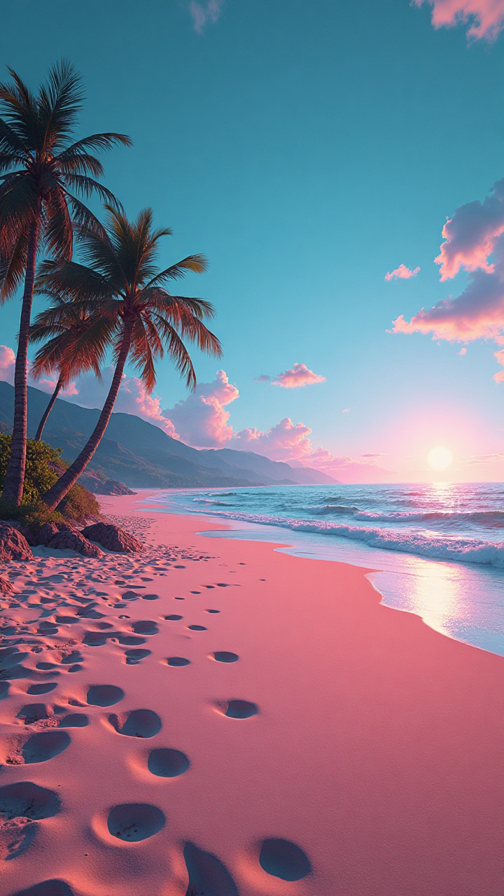 Cyberpunk Beach