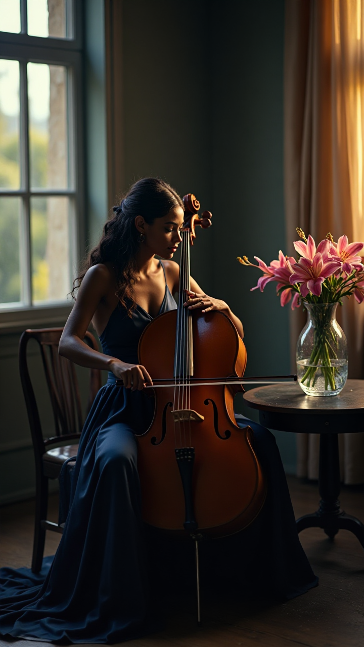 Elegant Cellist