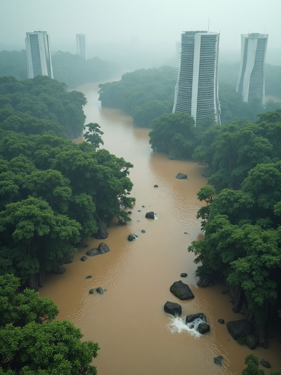 Tropical River Scene