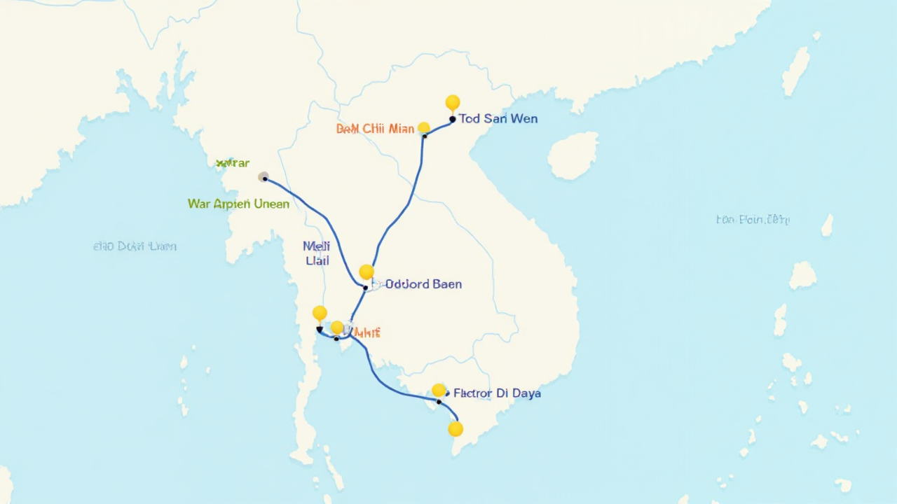 Vietnam Travel Map