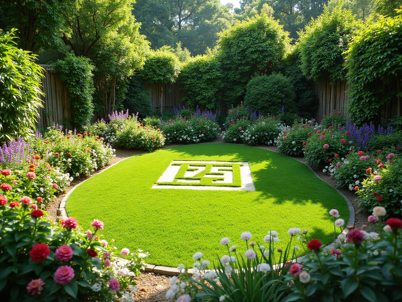 Serene Square Garden