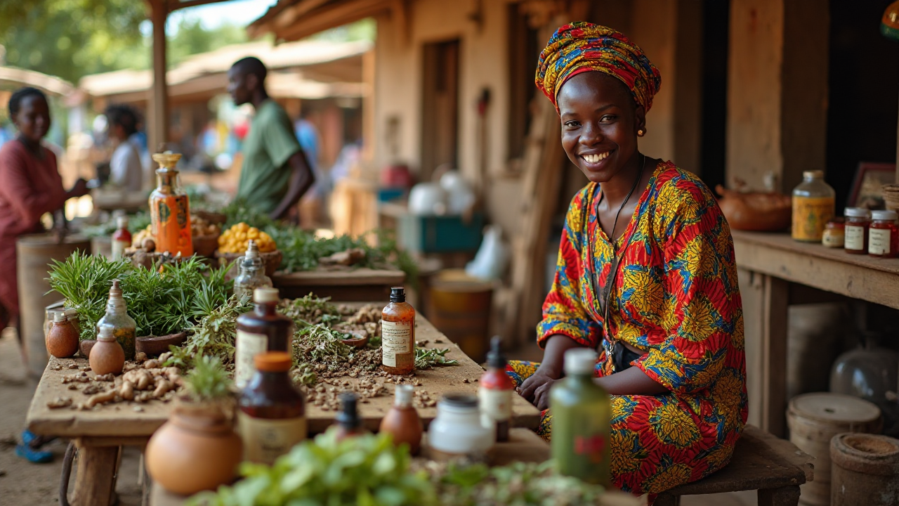 African Herb Seller