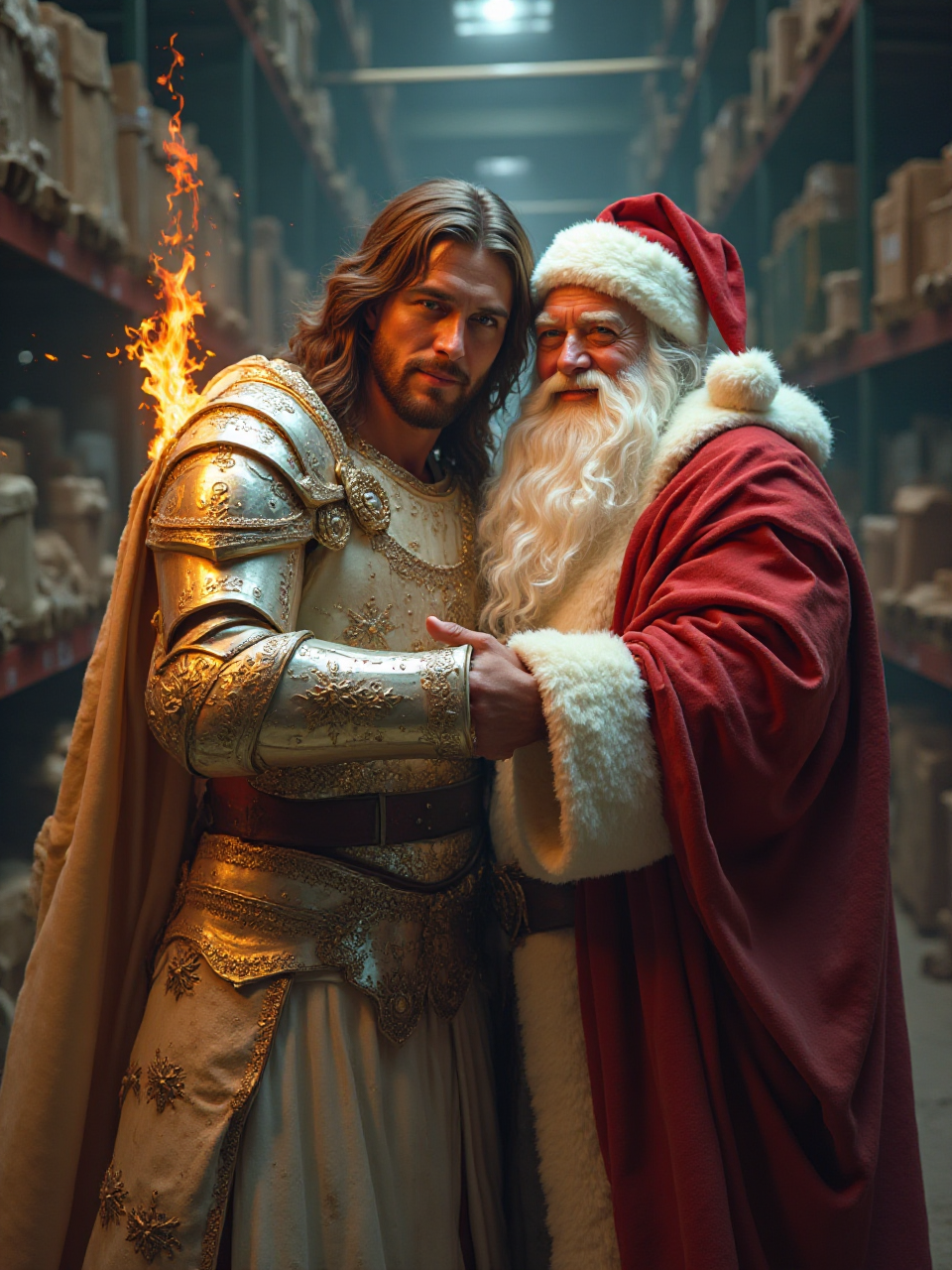 Santa and Jesus
