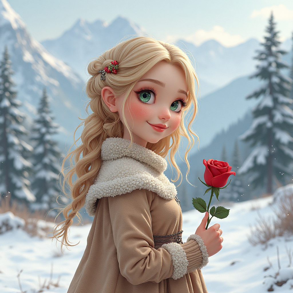 Snowy Rose