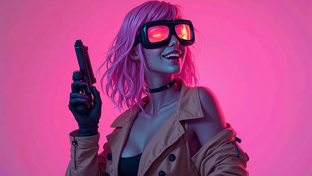 Pink Hair Portrait