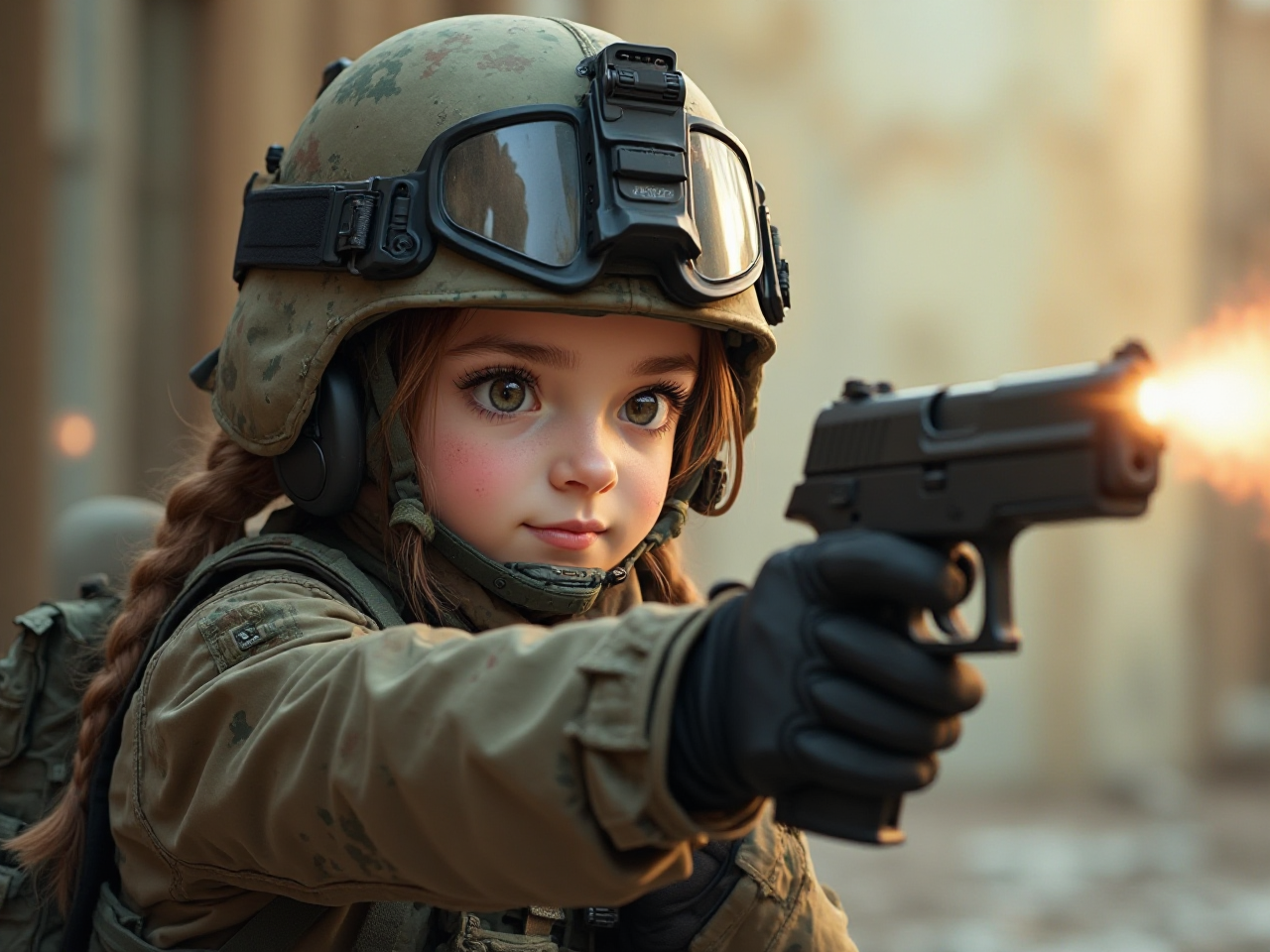 Cute Combat Girl